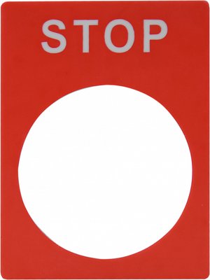 Табличка маркувальна STOP червона A0140010075 фото