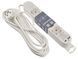 Подовжувач побутовий 4 гн. 5 м з з/к, USB + Type C, білий серії Ornat ECO019001006 фото 1