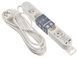 Подовжувач побутовий 5 гн. 5 м з з/к, USB + Type C, білий серії Ornat ECO019001009 фото 1