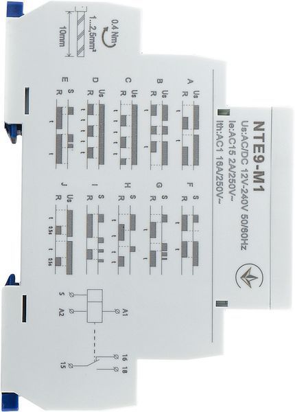 Реле часу багатофункціональне NTE9-M1 AC/DC 12-240V A0010240005 фото