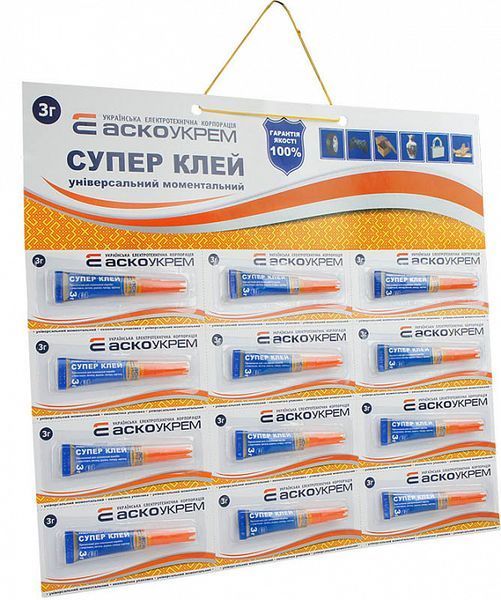 Супер Клей лист 3шт*4шт - 3г A.HC-12-3 фото