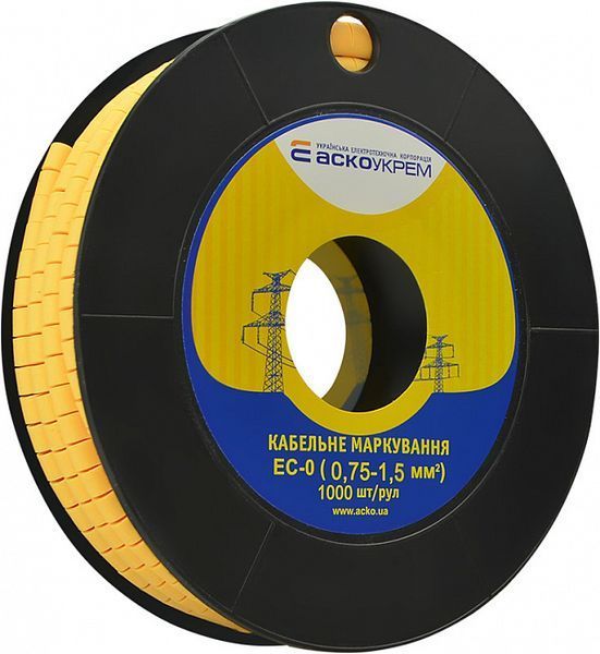 Маркування EC-0 0,75-1,5 кв.мм2 "чиста" (1000 шт) A0150080008 фото