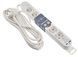 Удлинитель бытовой 6 гн. 5 м с з/к, USB + Type C, белый серии Ornat ECO019001012 фото 1