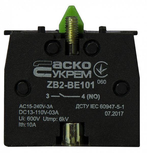 ZB2-BE101 N/O Контакт для кнопок A0140010025 фото