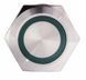 TYJ 22-271 Кнопка металлическая плоская с подсветкой, 1NO+1NC, зеленая 220V A0140010132 фото 4
