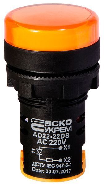 AD22-22DS желтая 220V АC Сигнальная арматура A0140030046 фото
