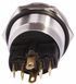 TYJ 22-271  Кнопка металева пласка з підсвічуванням, 1NO+1NC, жовта  220V A0140010131 фото 2