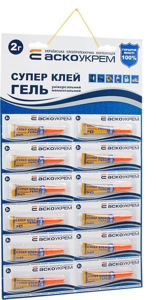 Супер Клей Гель (лист) 2шт*6шт - 2г A.HG-12-2 фото