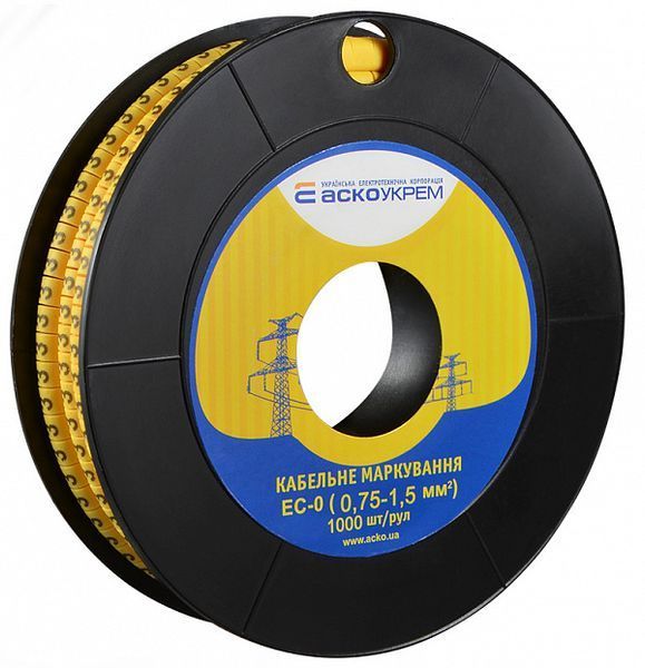 Маркування EC-0 0,75-1,5 кв.мм2 "3" (1000 шт) A0150080024 фото