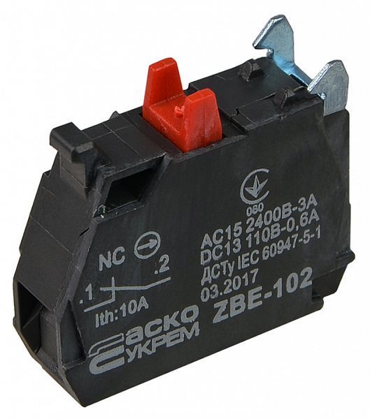 ZBE-102 N/C Контакт для кнопок TB5 A0140010181 фото