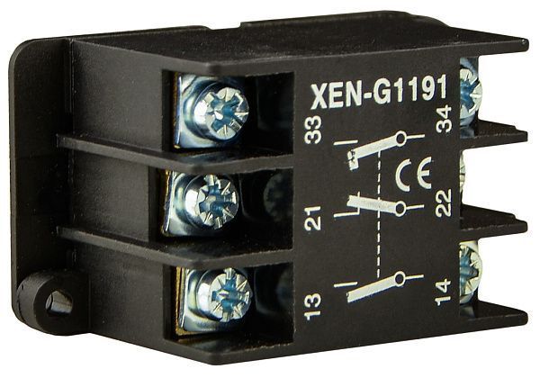 Блок- контакт XEN-G1191 до XAL-B3, 1NO+1NC+1NO (2 швидкості) A0140050030 фото