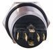 TYJ 22-271 Кнопка металлическая плоская с подсветкой, 1NO+1NC, зеленая 24V A0140010141 фото 2