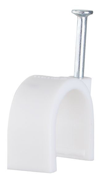 Скоба біла CHR-30 мм круглая (20 шт.) A0150030026 фото