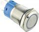 TYJ 16-261 Кнопка металлическая плоская с подсветкой, 1NO+1NC, красная 220V A0140010092 фото 2