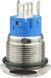 TYJ 19-271  Кнопка металева пласка з підсвічуванням, 1NO+1NC, червона  24V A0140010139 фото 2