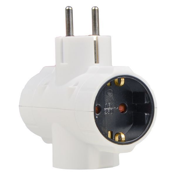Тройник тип А с з/к белый серии Ornat ECO019001024 фото