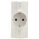 Тройник тип А с з/к белый серии Ornat ECO019001024 фото 2