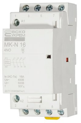 Модульний контактор MK-N 4P 16A 4NO A0040030026 фото