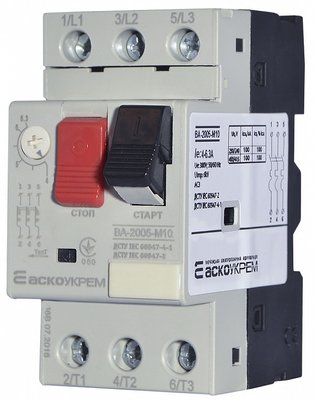УКРЕМ ВА-2005 М10 Автоматичний вимикач захисту двигуна A0010050004 фото