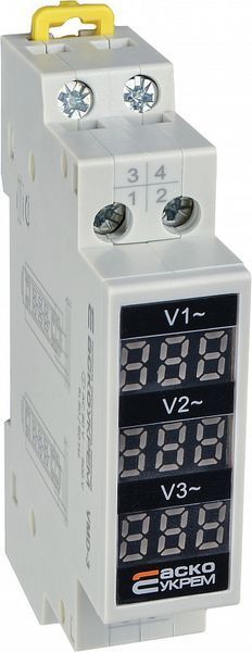 Вольтметр модульний цифровий трифазний VMD-3 (AC 80-500 V) A0010250002 фото