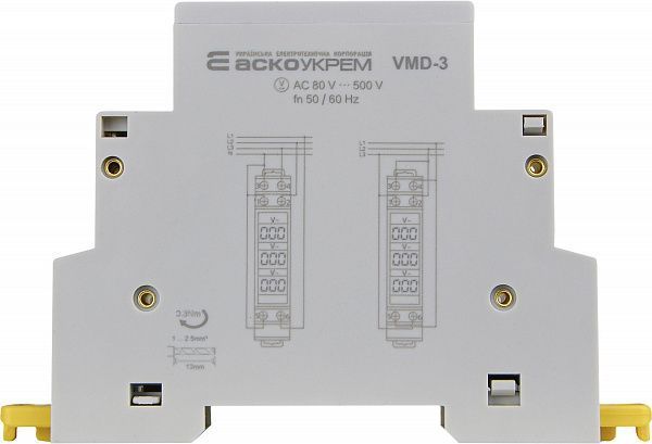 Вольтметр модульний цифровий трифазний VMD-3 (AC 80-500 V) A0010250002 фото