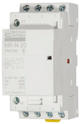 Модульний контактор MK-N 4P 20A 2NO+2NС A0040030029 фото