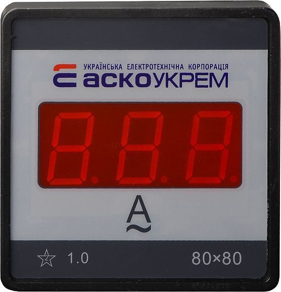 Цифровий амперметр АС 30А 80х80 (ЦА-8 LBN) A0190010227 фото