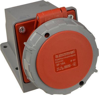 Розетка стационарная серии UСombi 5P 16A IP 67 A0080010154 фото