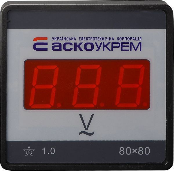 Цифровий вольтметр АС 80-500В 80х80 (ЦВ-8 LBN) A0190010226 фото