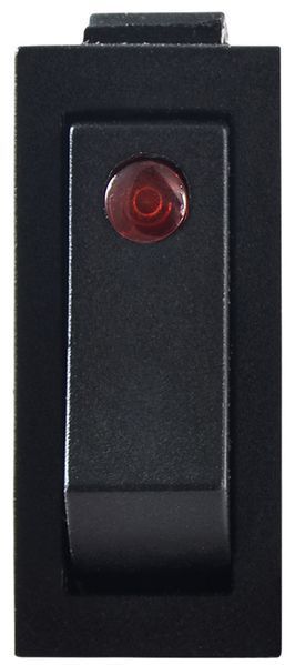KCD3-101EN R/B 220V  Перемикач 1 клав. червоний з  підсвічуванням (точковим) A0140040044 фото