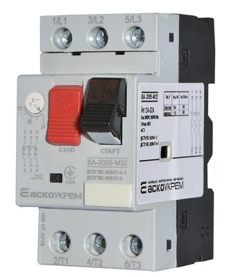 УКРЕМ ВА-2005 М32 Автоматичний вимикач захисту двигуна A0010050018 фото