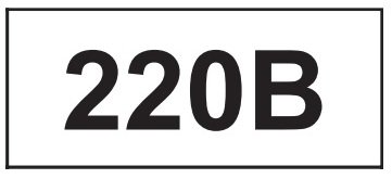 Знак "220 В" 17х10 (на аркуші 693 шт) SES03020 фото