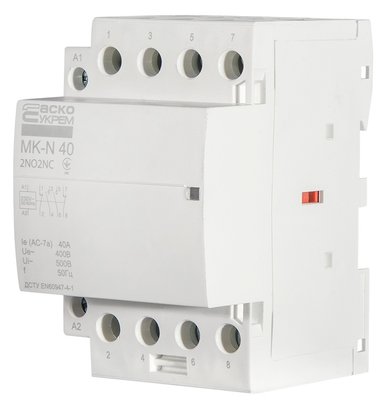 Модульний контактор MK-N 4P 40A 2NO+2NC A0040030036 фото