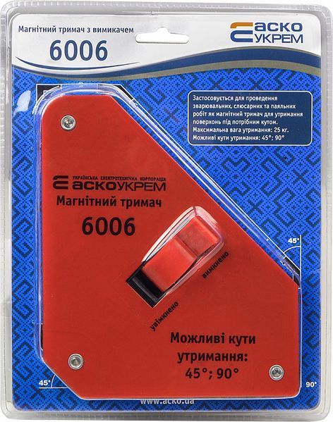 6006 магнітний тримач з перемикачем A0200020102 фото