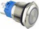 TYJ 19-271 Кнопка металлическая плоская с подсветкой, 1NO+1NC, красная 220V A0140010112 фото 4