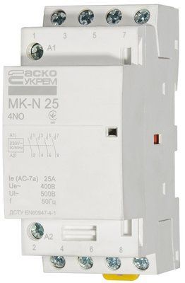 Модульний контактор MK-N 4P 25A 4NO A0040030027 фото