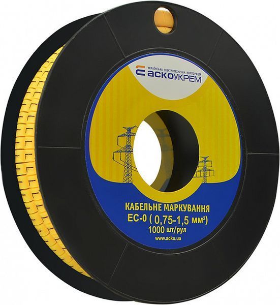 Маркування EC-0 0,75-1,5 кв.мм2 "L" (1000 шт) A0150080052 фото