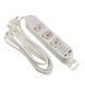 Удлинитель бытовой 3 гн. 3 м с з/к, USB + Type C, белый серии Ornat ECO019001002 фото 4