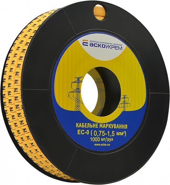 Маркування EC-0 0,75-1,5 кв.мм2 "N" (1000 шт) A0150080054 фото